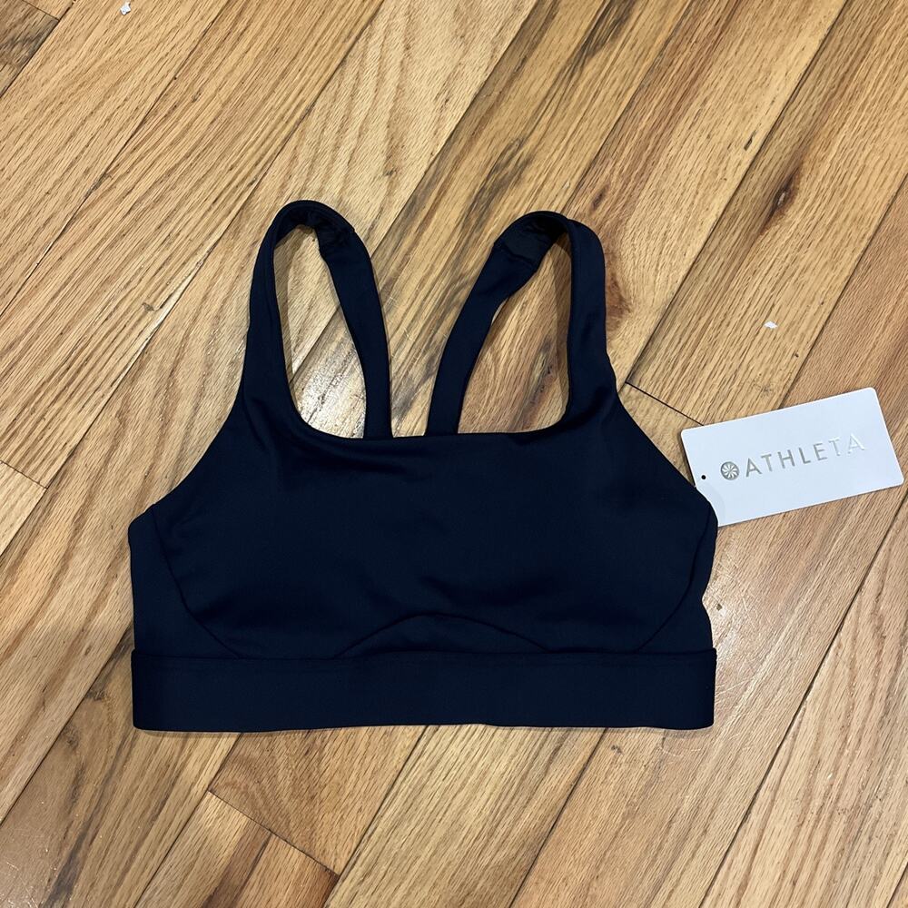 NWT Athleta Interval Bra Size Small A-C Cups Clay Brown Removable Pads